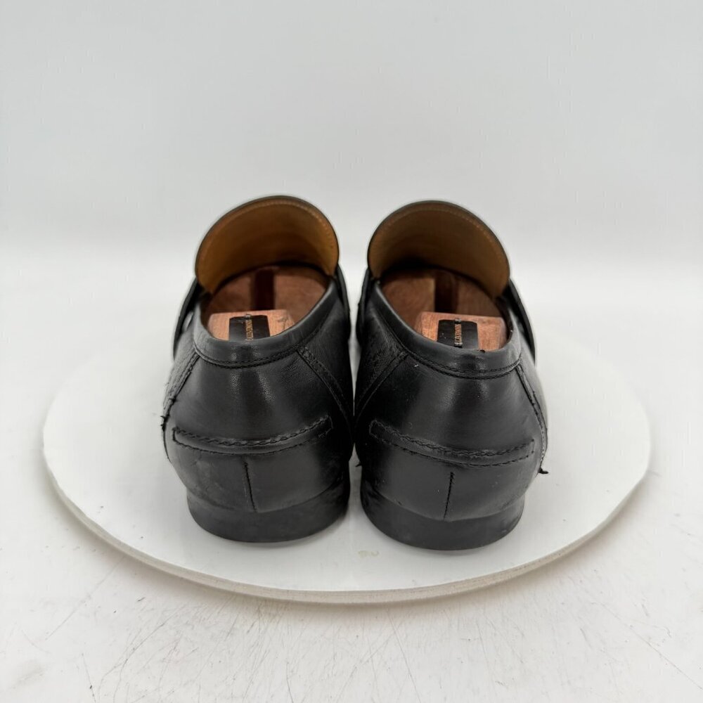 Gucci Diamante Men Size UK 10.5 US 11.5 Black Leather Penny Loafer Dress Shoes - Picture 5 of 12